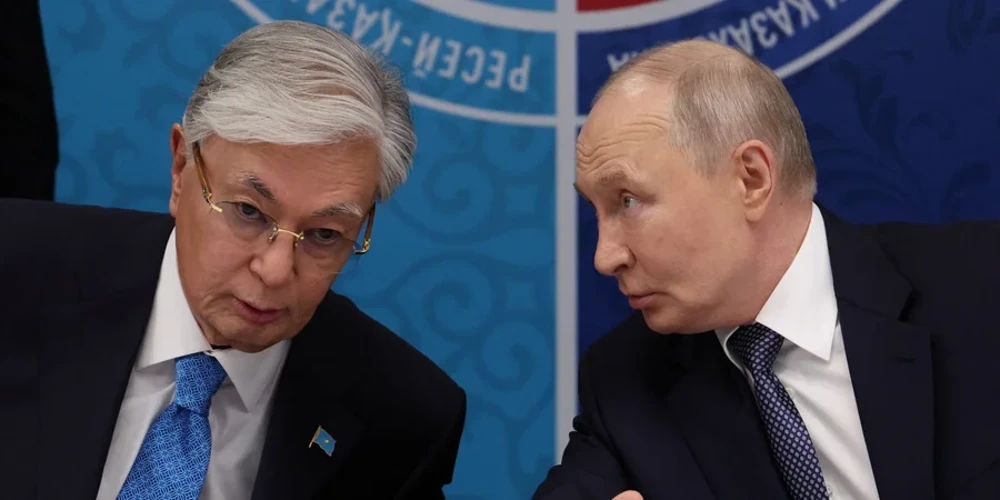 Путін і Токаєв під час зустрічі в Омську 25 липня 2026 року