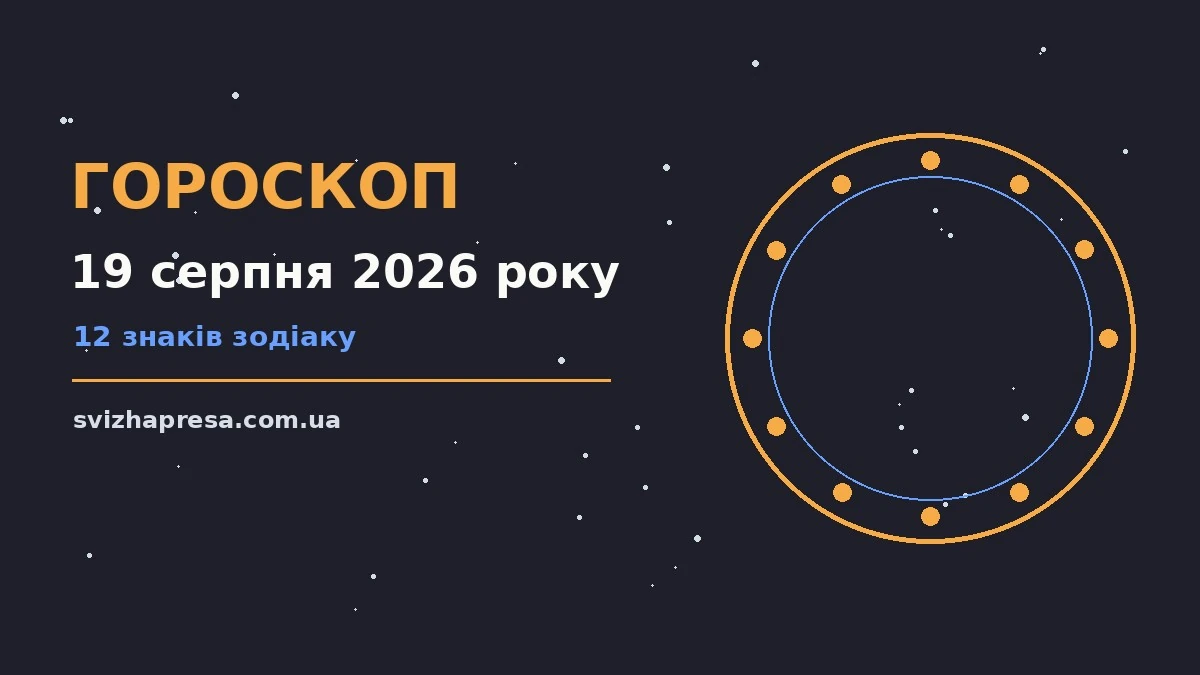 Гороскоп на 19 серпня 2026 року: детальний прогноз дня для нових справ і розмов