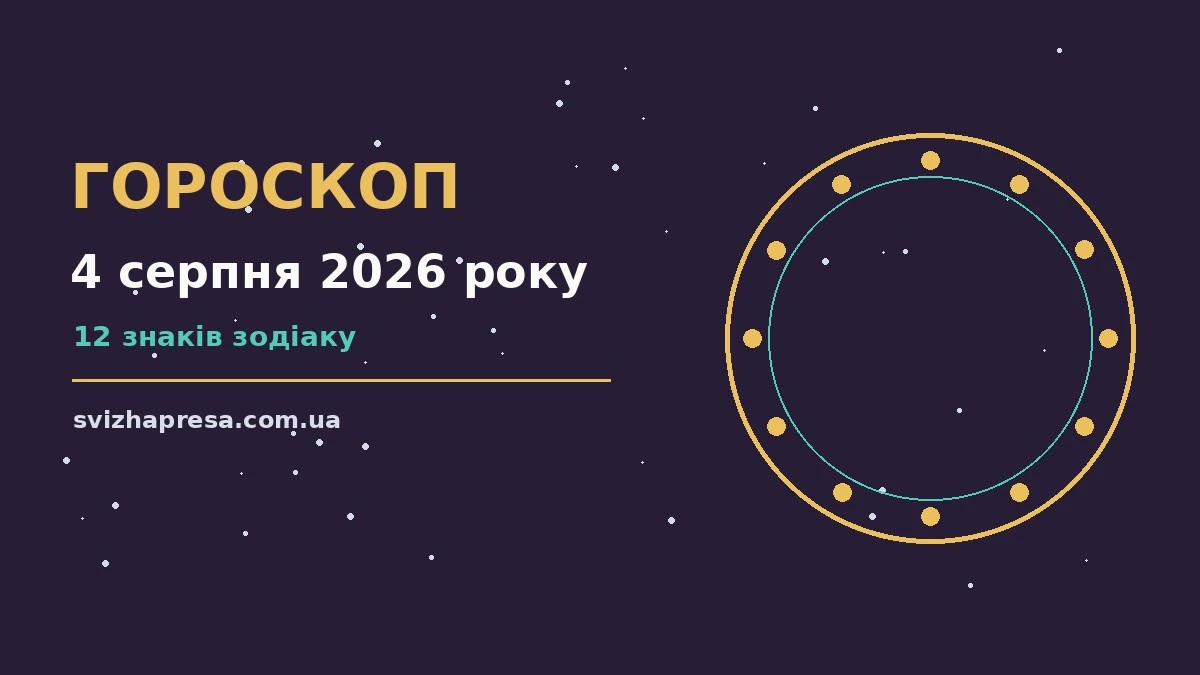 Гороскоп на 4 серпня 2026 року: детальний прогноз дня для нових справ і розмов