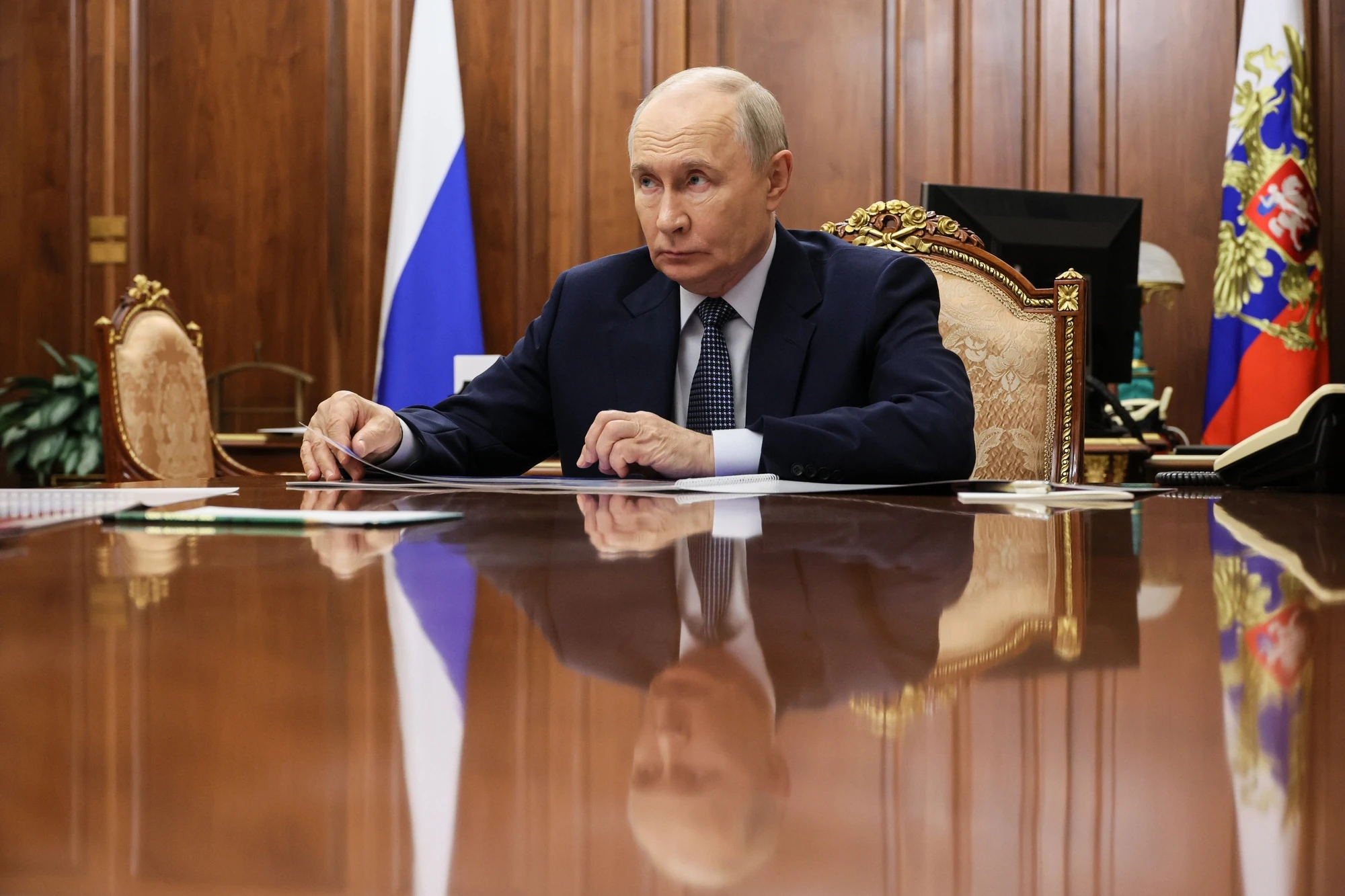 Володимир Путін на тлі інформації про енергетичне перемир'я